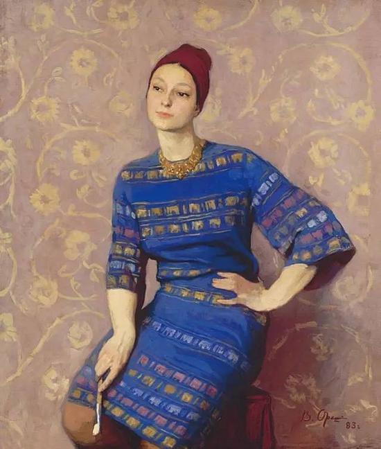  ����ʲ��Ʒ�  �� Ůˇ�g(sh��)��Ф��  114x97cm  1983�� 

